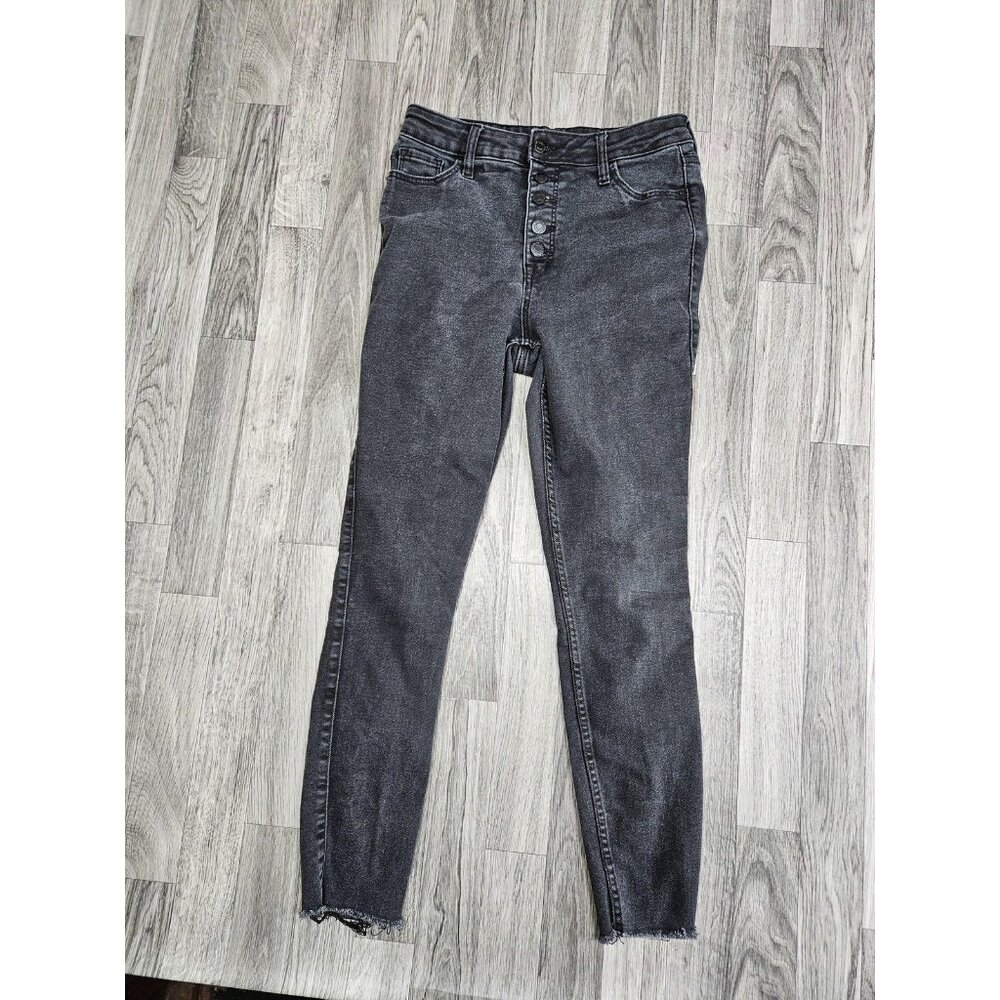 (3/$35) Old Navy Jeans Womens 6 Black Rockstar Super Skinny Extra High Rise‎
